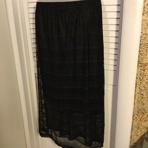 Rachel Rose XL black lace skirt